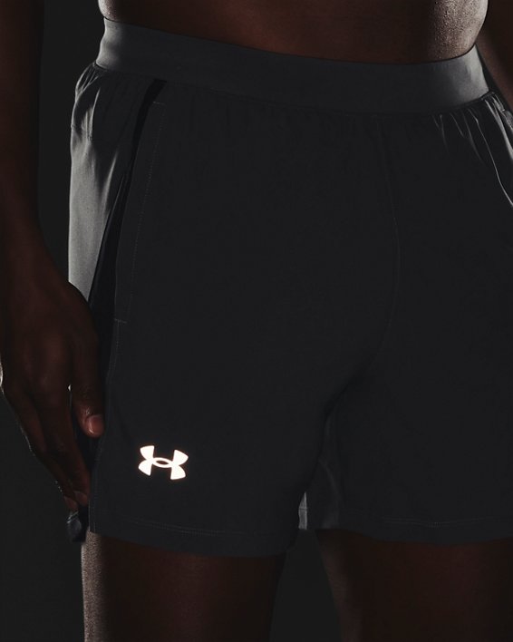 Men's UA Launch Run 5" Shorts in Gray image number 3